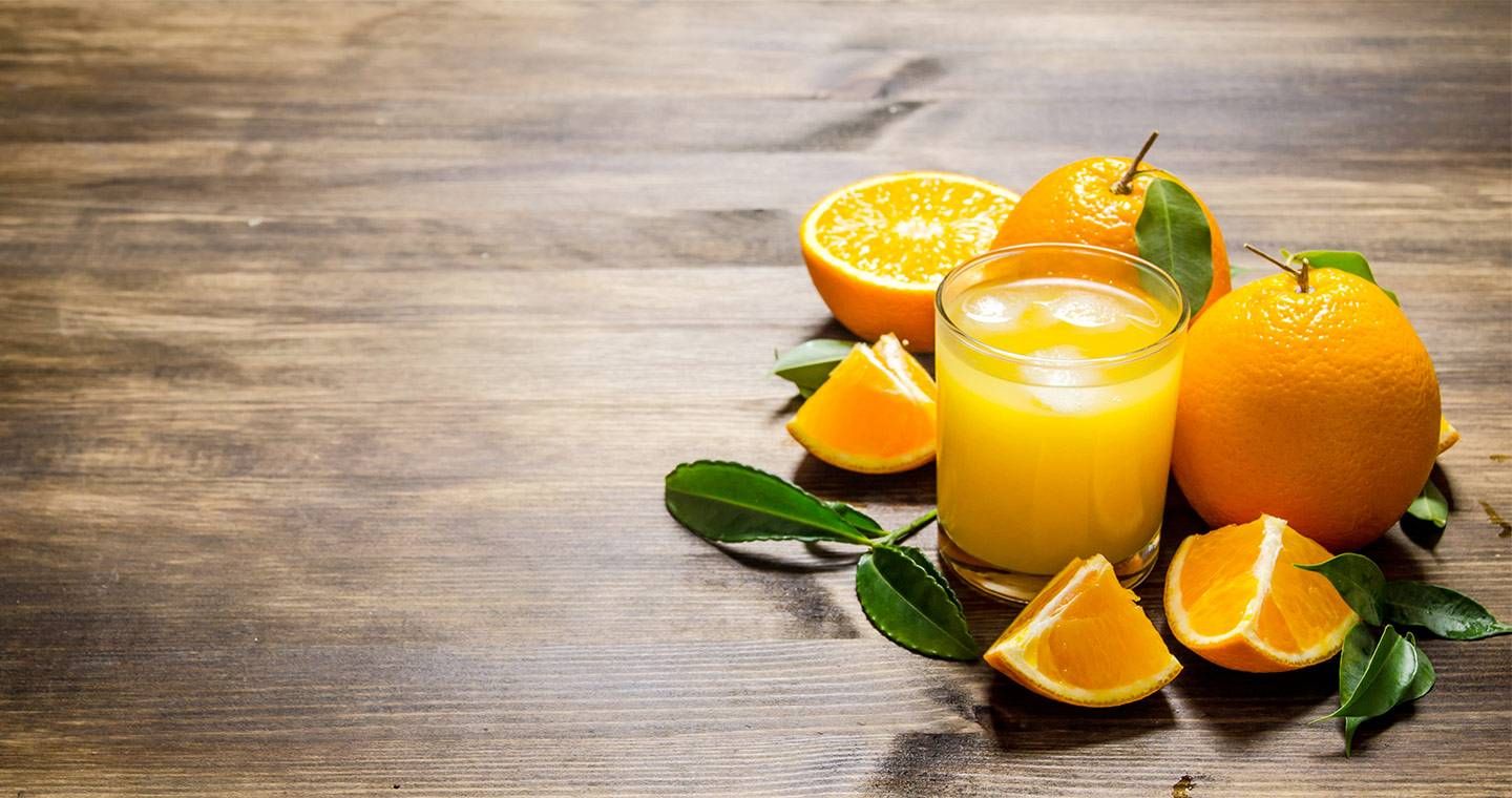 arance e succo d'arancia