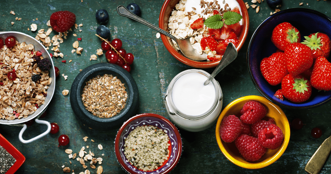 frutta, latte e yogurt