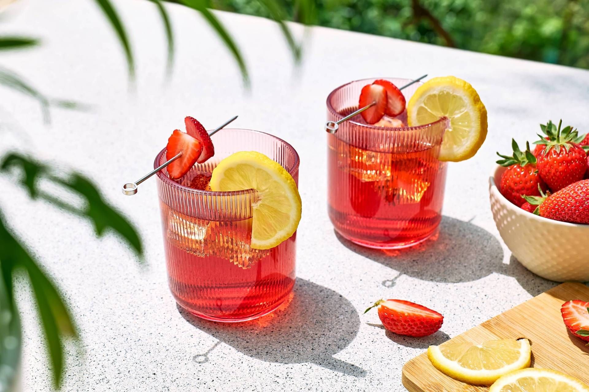 Cocktail analcolico alla fragola