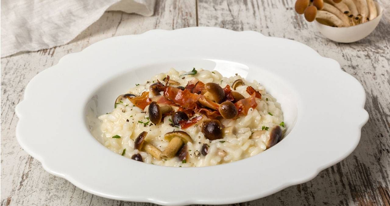 risotto-ai-pioppini-e-speck