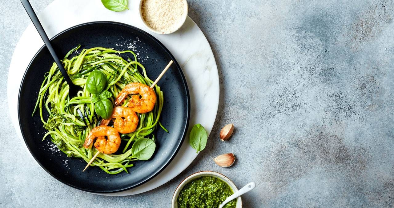 pasta-con-crema-di-zucchine-e-mazzancolle