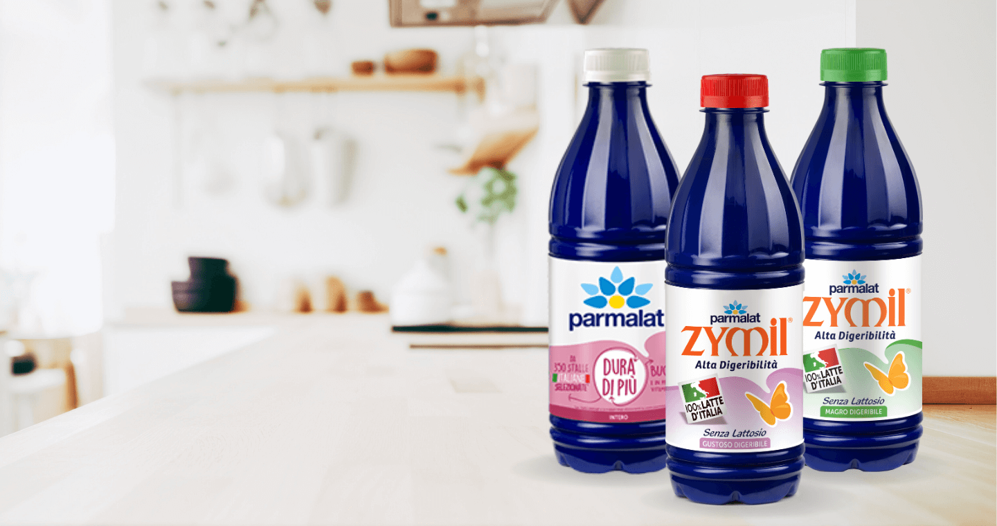 Tutto il latte fresco a lunga durate di Parmalat