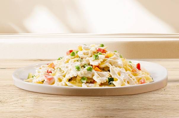 Pasta panna e verdure