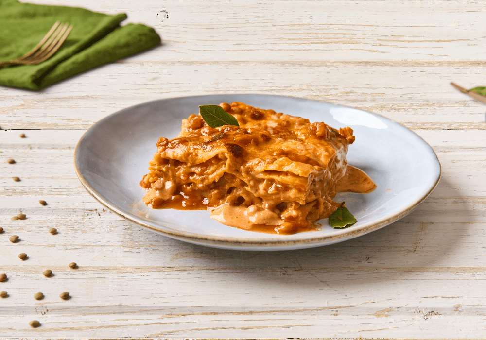 Lasagne al ragù di lenticchie